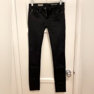 AG Adriano Goldschmied black skinny legging pants - size 24R